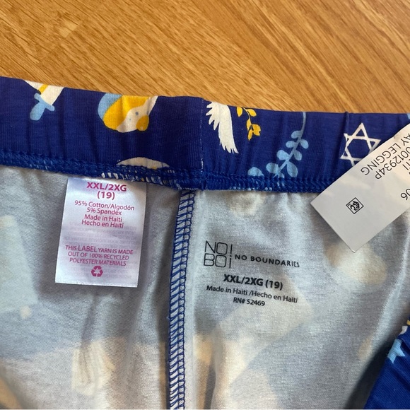 NWT Women’s Hanukkah Cotten leggings XL - Picture 7 of 9
